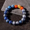 10mm Kyanite red agate transfer bracelet